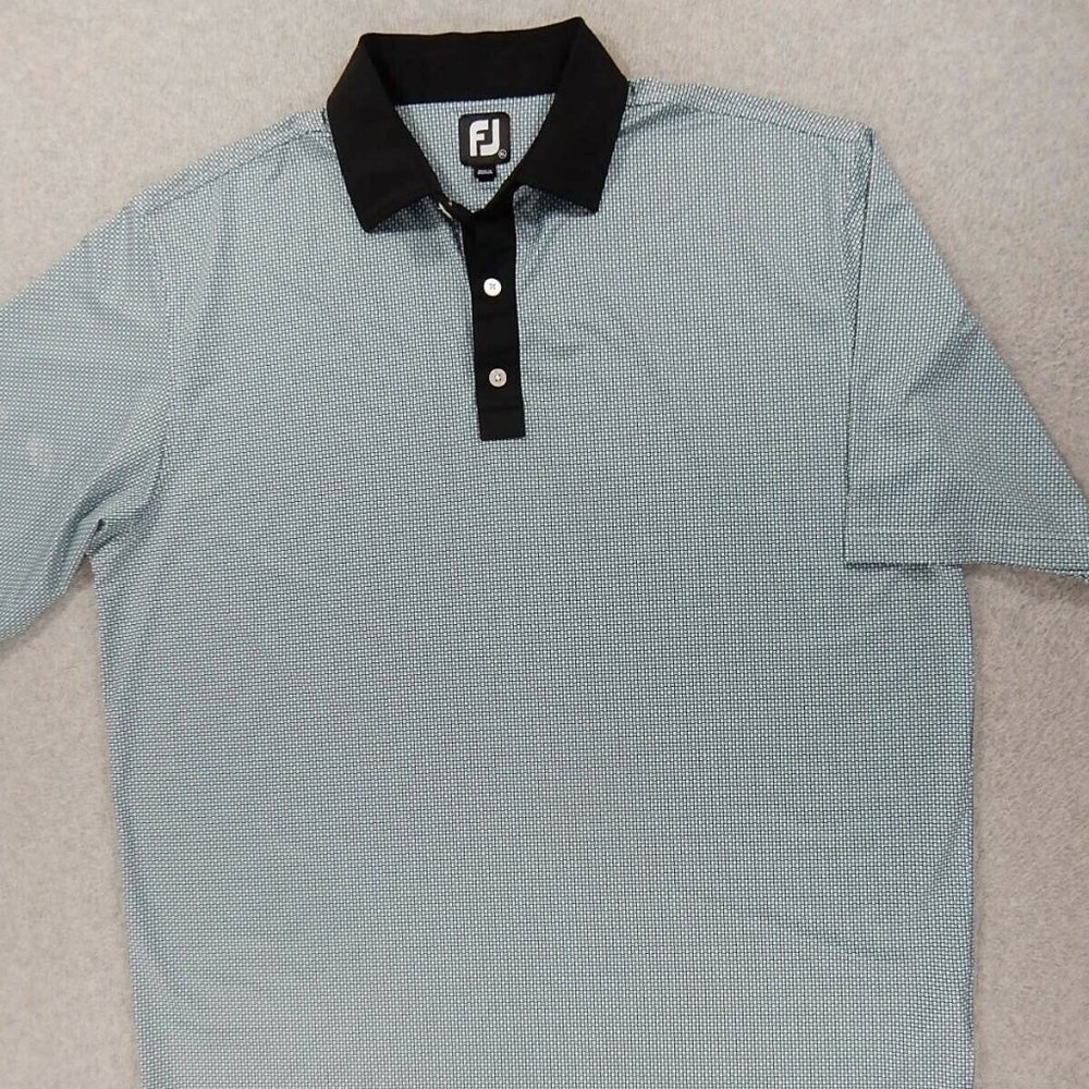 FootJoy Checked Short Sleeve Golf Polo Shirt